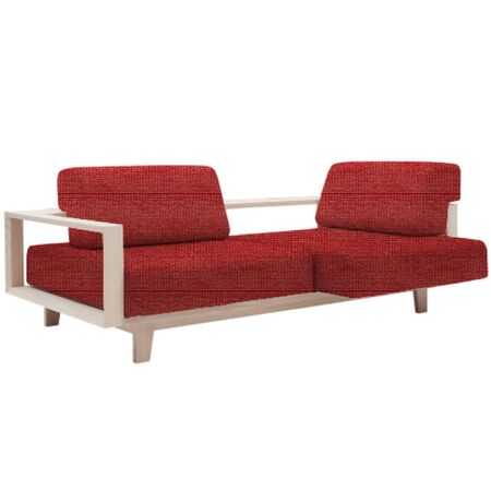 Softline A/S Softline Wood Schlafsofa / Sofa Griffon - 995-TD Paprika Red