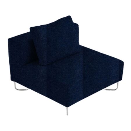 Softline A/S Softline Lotus Sofa Mittelmodul Felt Melange - 289 Dark Blue