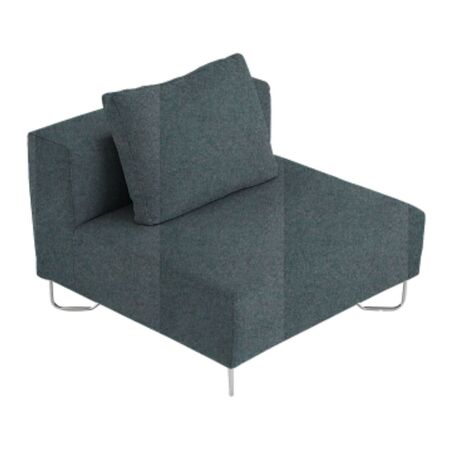 Softline A/S Softline Lotus Sofa Mittelmodul Felt Melange - 292 Light Grey