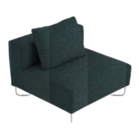 Softline A/S Softline Lotus Sofa Mittelmodul Felt Melange - 293 Grey Green