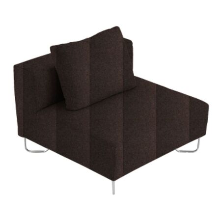 Softline A/S Softline Lotus Sofa Mittelmodul Felt Melange - 300 Dark Brown