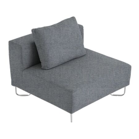 Softline A/S Softline Lotus Sofa Mittelmodul Felt Melange - 612 Light Grey