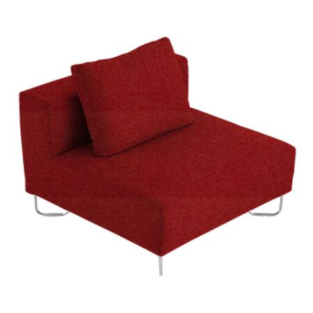 Softline A/S Softline Lotus Sofa Mittelmodul Felt Melange - 650 Light Red