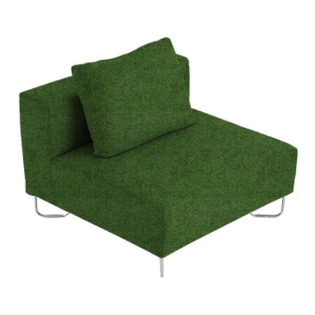 Softline A/S Softline Lotus Sofa Mittelmodul Felt Melange - 848 Green