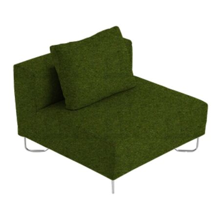 Softline A/S Softline Lotus Sofa Mittelmodul Felt Melange - 855 Olive