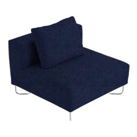 Softline A/S Softline Lotus Sofa Mittelmodul Felt Melange - 859 Berry