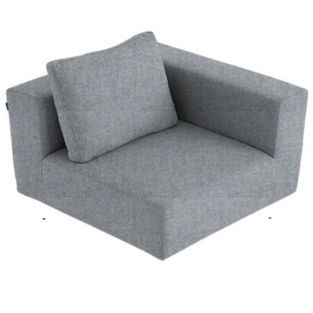 Softline A/S Softline Lotus Sofa Eckmodul Felt Melange - 612 Light Grey