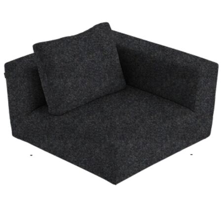 Softline A/S Softline Lotus Sofa Eckmodul Felt Melange - 623 Dark Grey