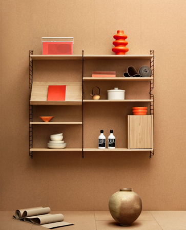 String Furniture  Kleiner Schrank B 28 x T 30 x H 38 cm Eiche