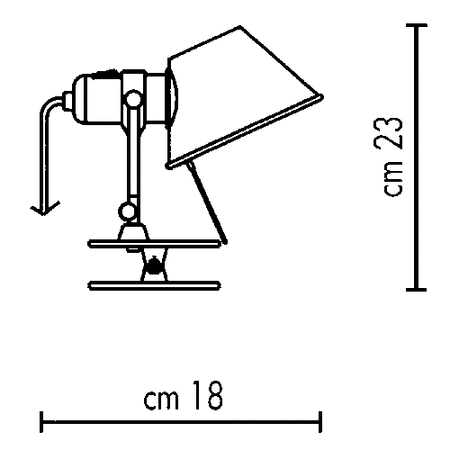 Artemide Tolomeo Pinza LED