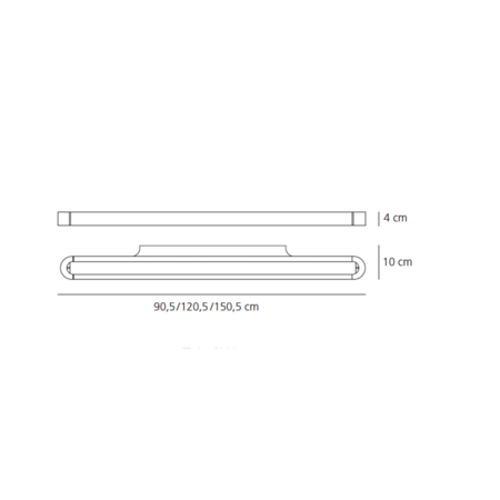 Artemide Talo 150 LED Nicht Dimmbar Wandleuchte 