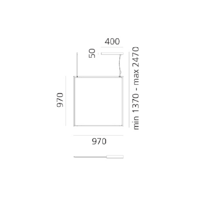 Artemide Discovery Space Square TW Pendelleuchte