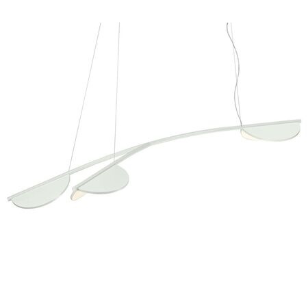 Flos Pendelleuchte Almendra Organic S3 von Flos  Off-White, Kurz