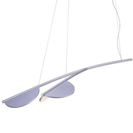 Flos Pendelleuchte Almendra Organic S2 von Flos  Lilac Metallized, Lang
