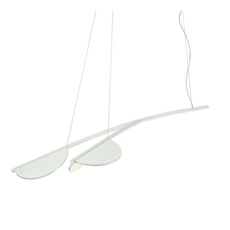 Flos Pendelleuchte Almendra Organic S2 von Flos  Off-White, Kurz