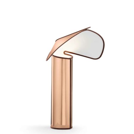 Flos Tischleuchte Chiara Floor von Flos Roségold/Oxidrot