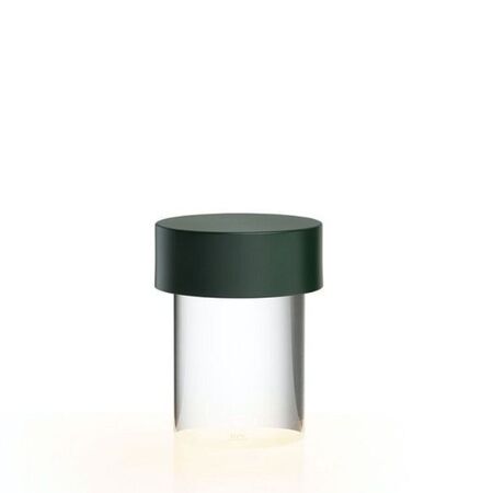 Flos Tischleuchte Last Order von Flos  Hellrosa RAL 3015, Matt Green, Last Order Clear 