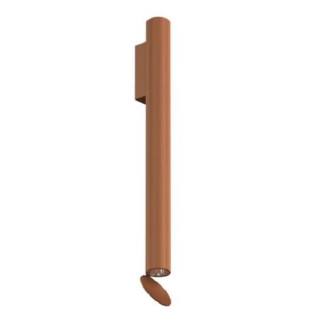 Flos Wandleuchte Flauta Riga Indoor von Flos  Hellrosa RAL 3015, Anodized Copper, H500 Riga