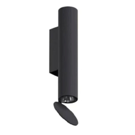 Flos Wandleuchte Flauta Riga Indoor von Flos  Hellrosa RAL 3015, Black, H225 Riga