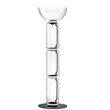 Flos Stehleuchte Noctambule Floor 3 High Cylinders Bowl Big Base von Flos  Schwarz