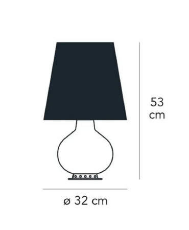 FontanaArte oberes Ersatzglas (Schirm) für 1853, 2198 und 3247 - Mittel