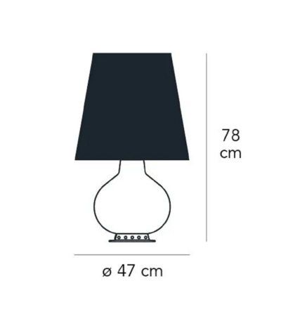FontanaArte oberes Ersatzglas (Schirm) für 1853, 2198 und 3247 - Groß