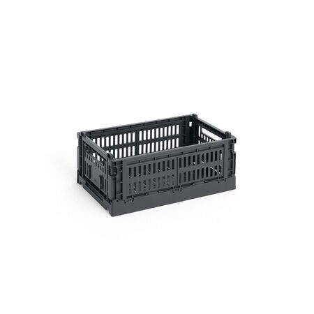HAY Accessoires HAY Colour Crate S Charcoal, B: 17 cm / L: 26.5 cm / H: 10.5 cm 