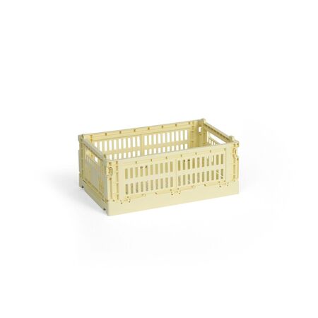 HAY Accessoires HAY Colour Crate S Light yellow , B: 17 cm / L: 26.5 cm / H: 10.5 cm 