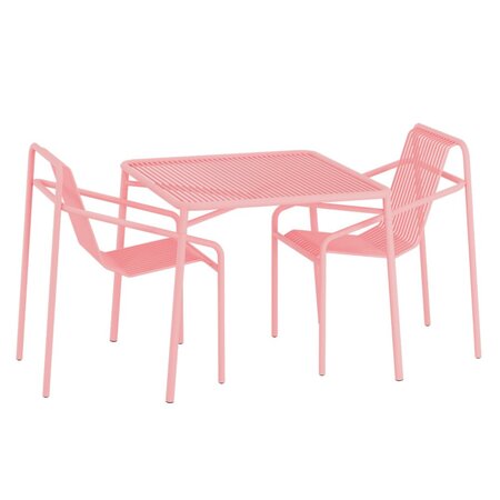 Objekte Unserer Tage Ivy Outdoor Set - (Tisch Small, 2 x Dining Chair) - Soft Pink
