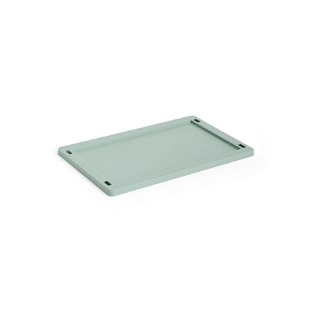 HAY Accessoires Colour Crate Lid Plastic Small von HAY  Sage green