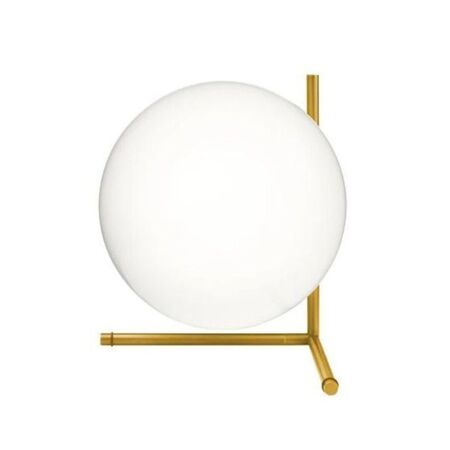 Flos Tischleuchte IC T2 von Flos  messing/gebürstet/H35cm