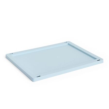 HAY Accessoires Colour Crate Lid Plastic Medium von Hay Soft Blue