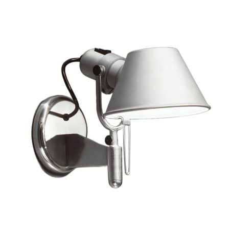 Artemide Artemide Tolomeo Faretto Wandleuchte Hellrosa RAL 3015, Weiss / Weiss, Halo: Aluminium mit Ein/Ausschalter