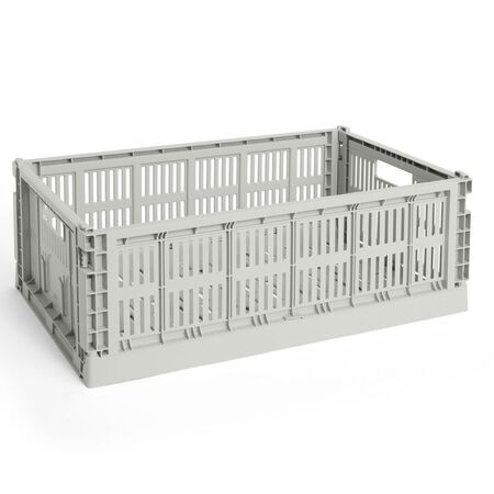 HAY Accessoires HAY Colour Crate L Grey, B: 34.5 cm / L: 53 cm / H: 18.5 cm 
