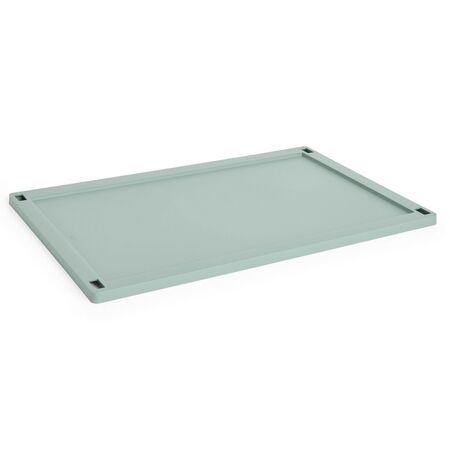 HAY Accessoires Colour Crate Lid Plastic Large von Hay Sage green