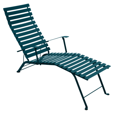 Fermob Bistro Metall-Liegestuhl-Acapulcoblau