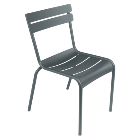 Fermob Luxembourg - Stuhl aus Stahl - 2er Set - Preis pro Stuhl - Gewittergrau