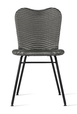 Vincent Sheppard Lily Dining Chair Steel A Base - Dark Grey
