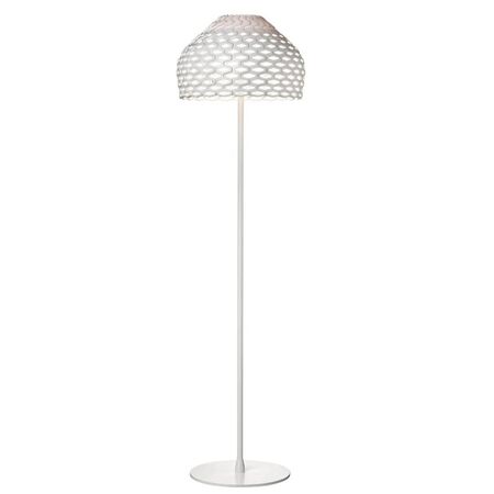 Flos Stehleuchte Tatou von Flos  Hellrosa RAL 3015, Ohne Leuchtmittel, weiß