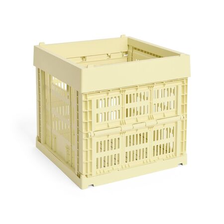 HAY Accessoires Colour Crate Cube von Hay Light yellow 