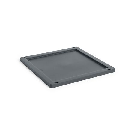 HAY Accessoires Colour Crate Lid Plastic Cube von Hay Charcoal 