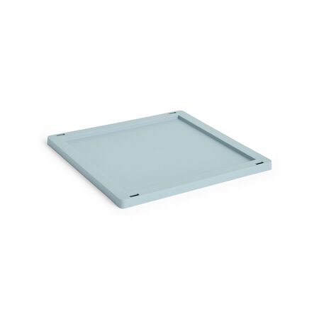HAY Accessoires Colour Crate Lid Plastic Cube von Hay Dusty Blue