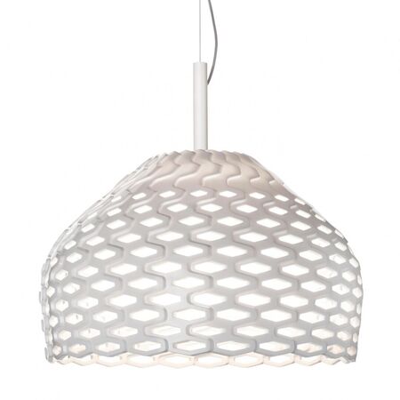 Flos Pendelleuchte Tatou S2 von Flos  Hellrosa RAL 3015, Nussbaum / basic dark, Ohne Leuchtmittel, weiß