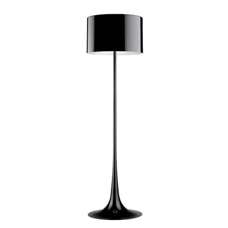 Flos Stehleuchte Spun light von Flos  Hellrosa RAL 3015, Schwarz