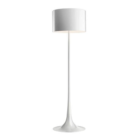 Flos Stehleuchte Spun light von Flos  Hellrosa RAL 3015, Weiß