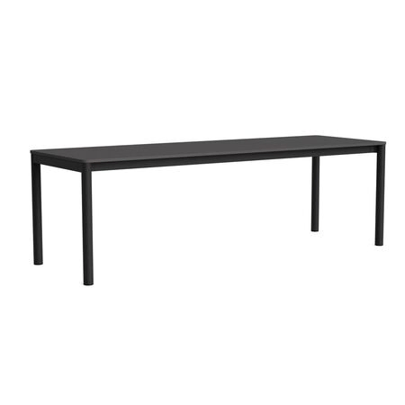 HAY Living Bündiger Esstisch Annex von Hay L: 240 cm, Linoleum Dark Grey, Charcoal