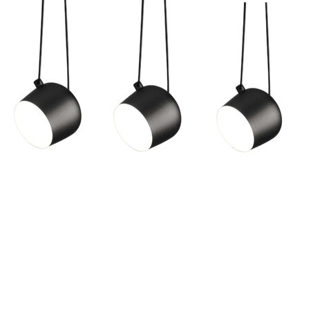 Flos Pendelleuchte Aim Set von Flos  Schwarz