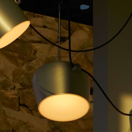 Flos Pendelleuchte Aim Set von Flos  Eloxiertes Silber-2