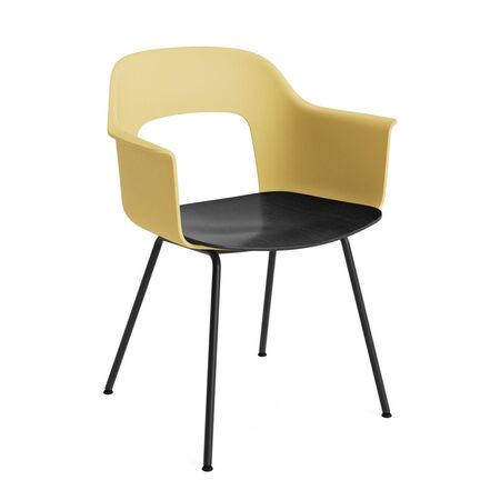HAY Living Armlehnstuhl mit Stahlgestell Layout 212 von Hay Biscotti, Black
