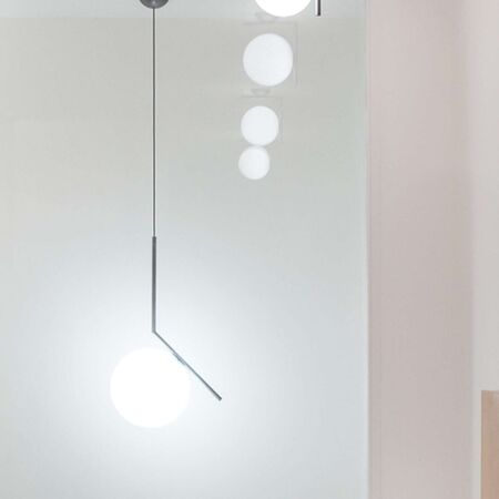 Flos Pendelleuchte IC S2 von Flos  chrom/glänzend/Ø30cm-1